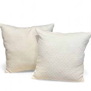 Charter Club White Damask Decorative Pillow 18”